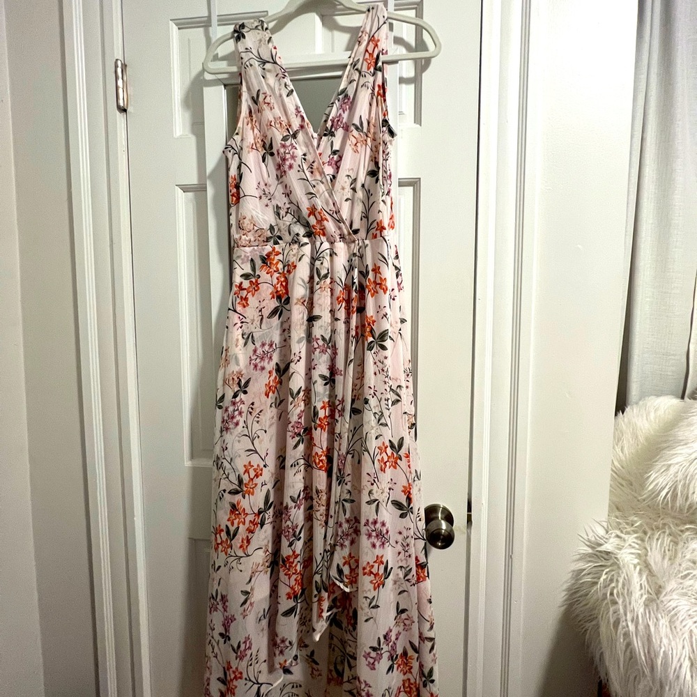 Calvin Klein Floral Floor Length Dress